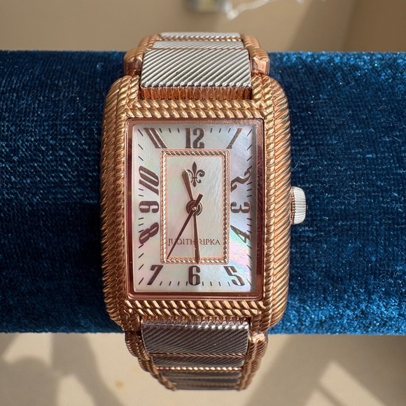 Judith Ripka Rose Gold and Stainless Steel Luxury Regent Watch Water Resistant - Picture 1 of 4